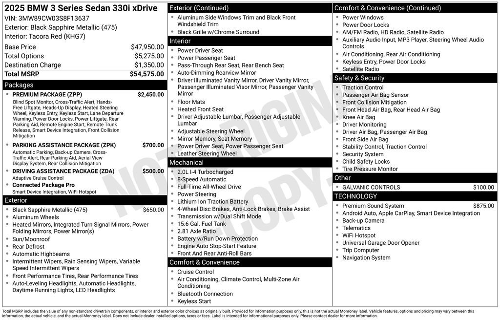 Used 2025 BMW 330i xDrive Sedan w/ Premium Package image 40
