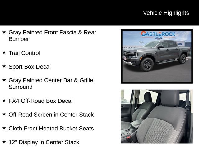 New 2025 Ford Ranger XLT w/ Equipment Group 301A High image 15