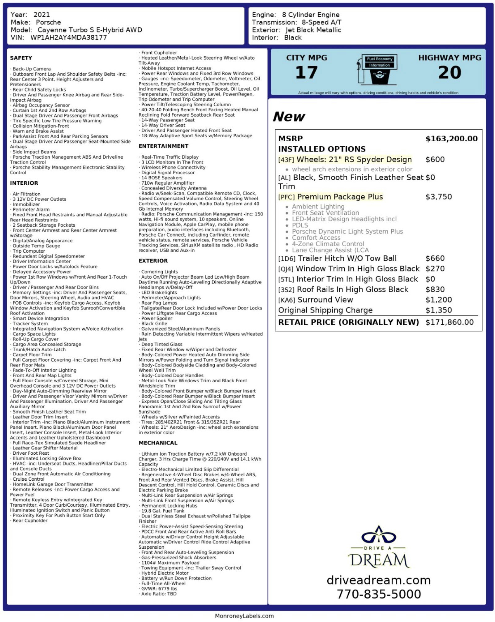 Used 2021 Porsche Cayenne Turbo S image 58