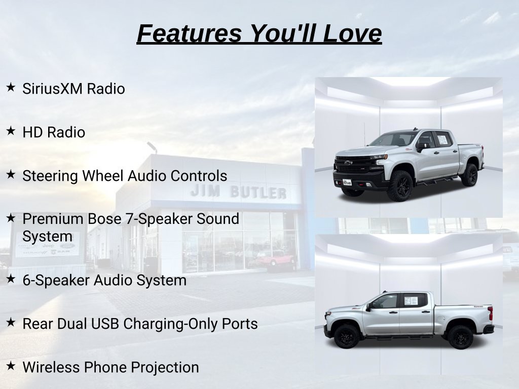Used 2021 Chevrolet Silverado 1500 LT Trail Boss w/ Convenience Package II AWD/4WD image 35