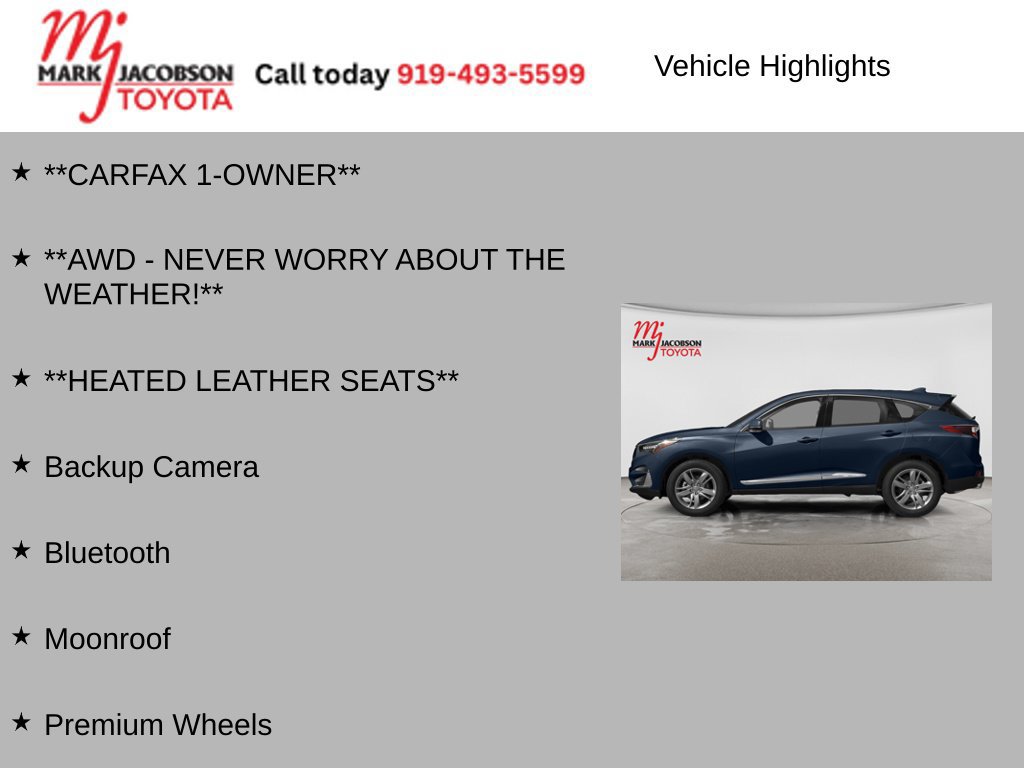 Used 2019 Acura RDX w/ Advance Package AWD/4WD image 5