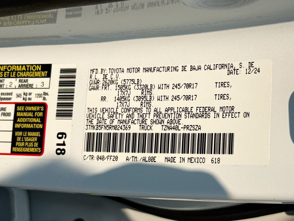 Used 2024 Toyota Tacoma SR5 RWD image 36