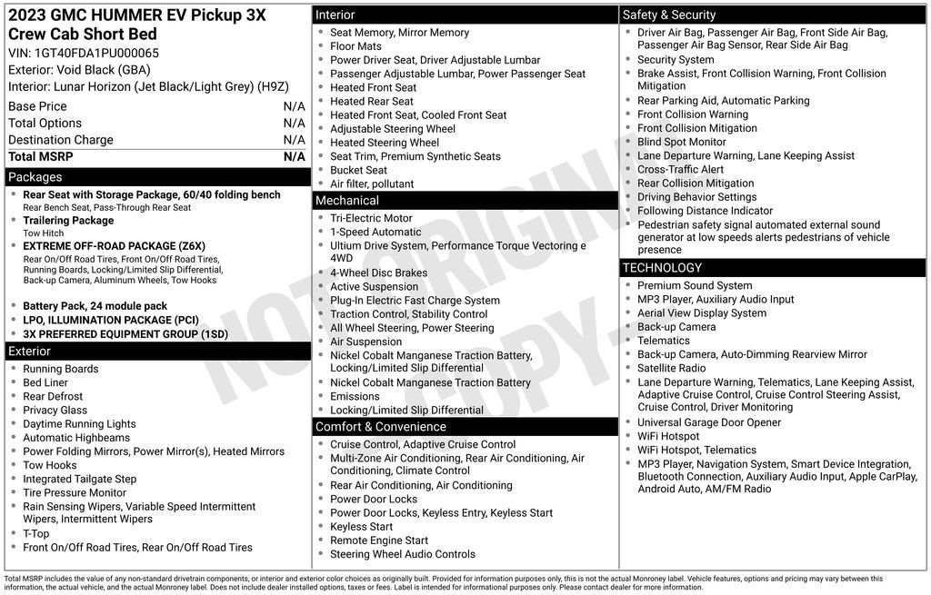 Used 2023 GMC Hummer EV Edition 1 AWD/4WD image 35