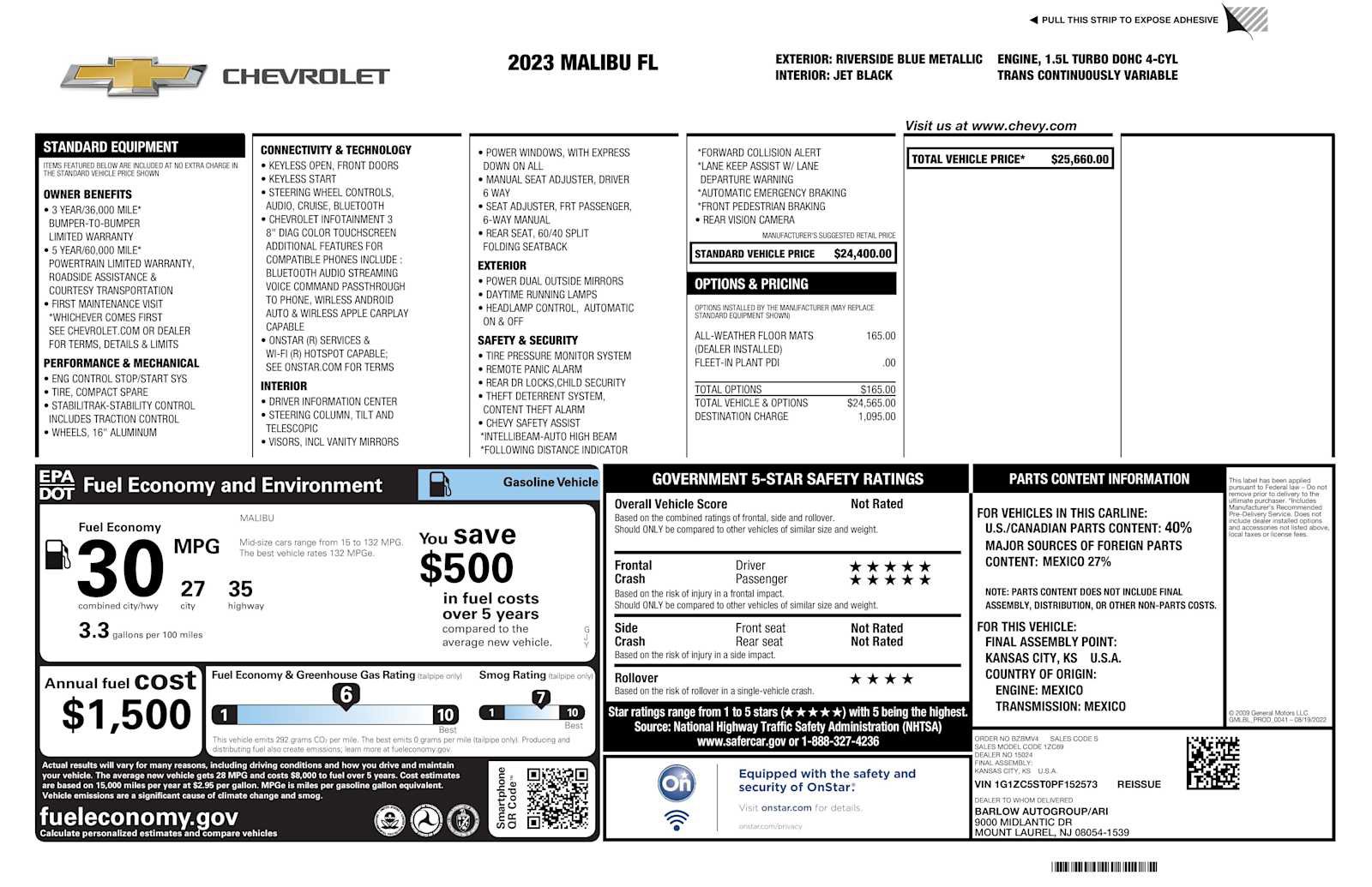 Used 2023 Chevrolet Malibu LS FWD image 29