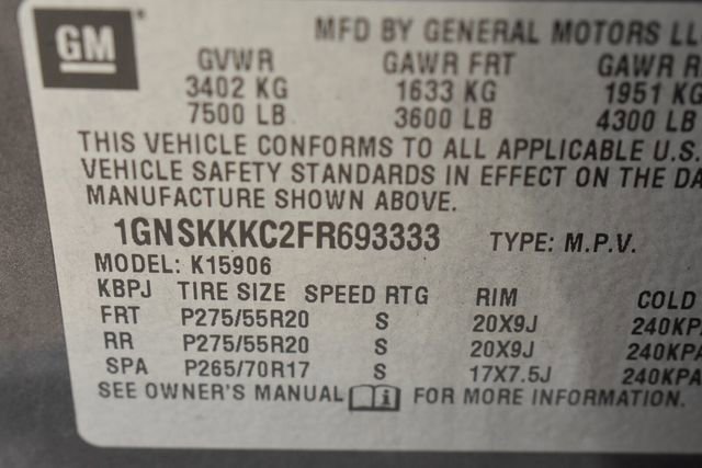 Used 2015 Chevrolet Suburban LTZ image 13