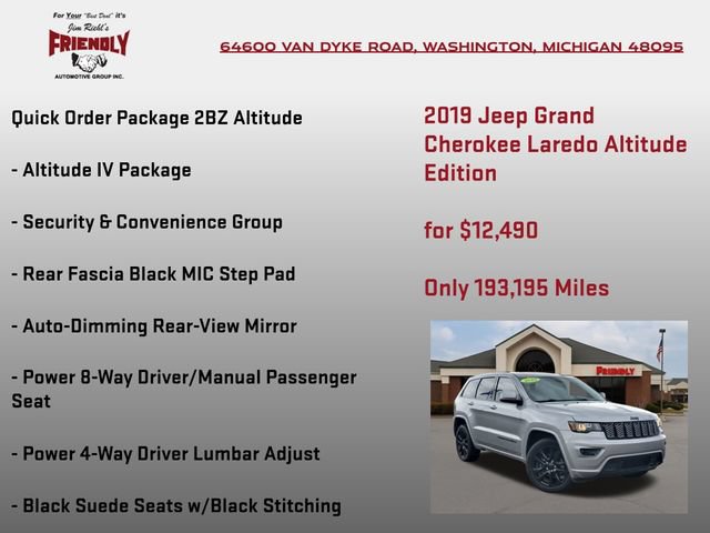 Used 2019 Jeep Grand Cherokee Altitude AWD/4WD image 5