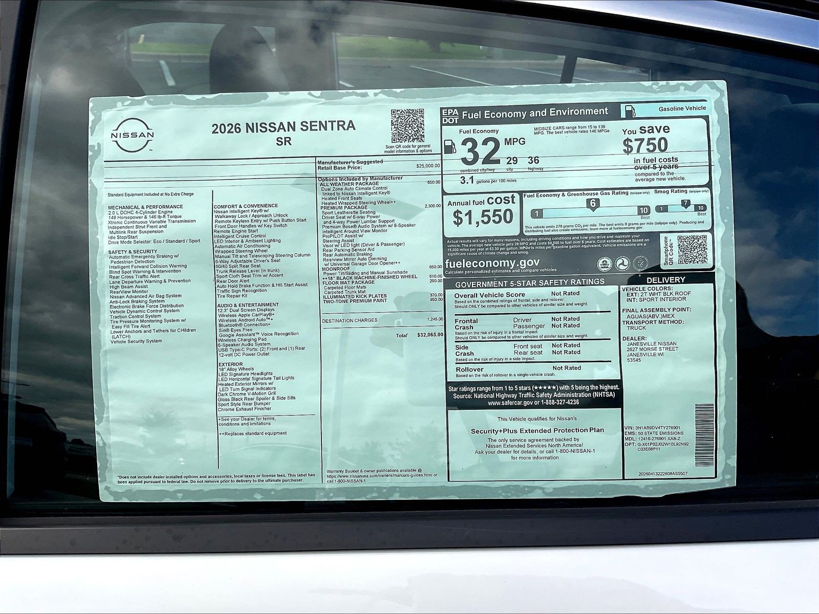 New 2026 Nissan Sentra SR w/ SR Premium Package FWD image 14