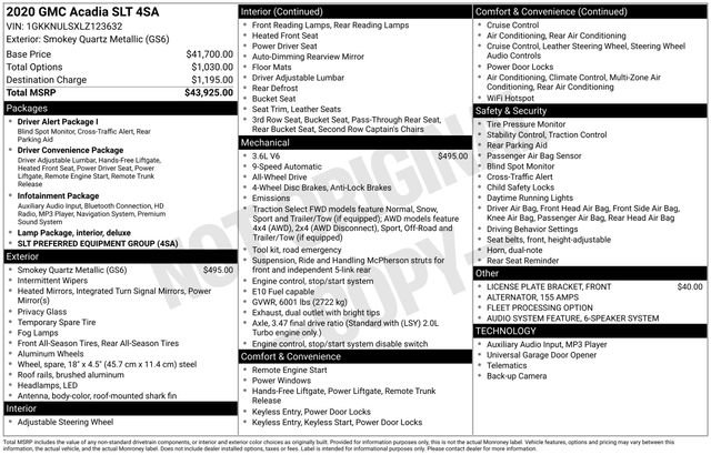 Used 2020 GMC Acadia SLT image 27