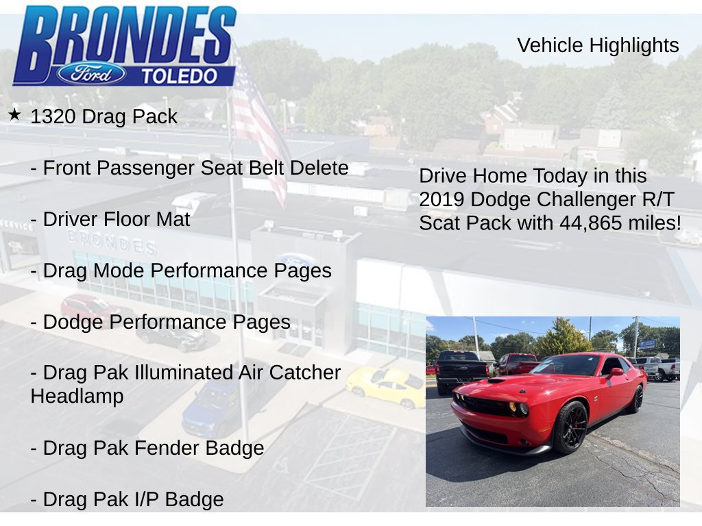 Used 2019 Dodge Challenger R/T Scat Pack w/ 1320 Drag Pack RWD image 17