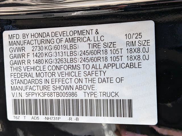 New 2026 Honda Ridgeline TrailSport image 17