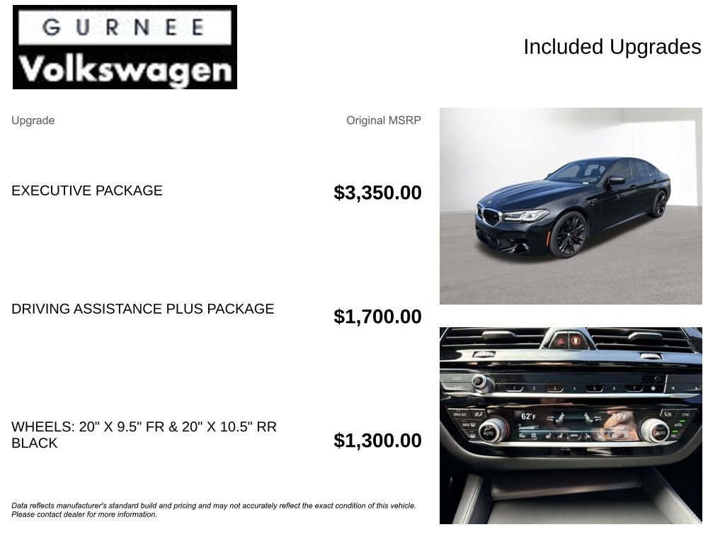 Used 2021 BMW M5 w/ Executive Package AWD/4WD image 4