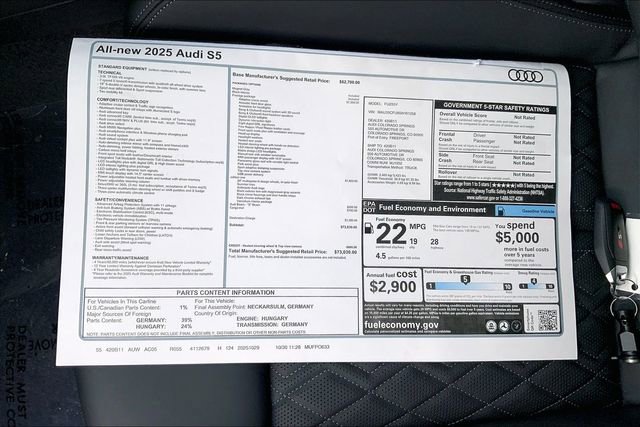 New 2025 Audi S5 Prestige image 13