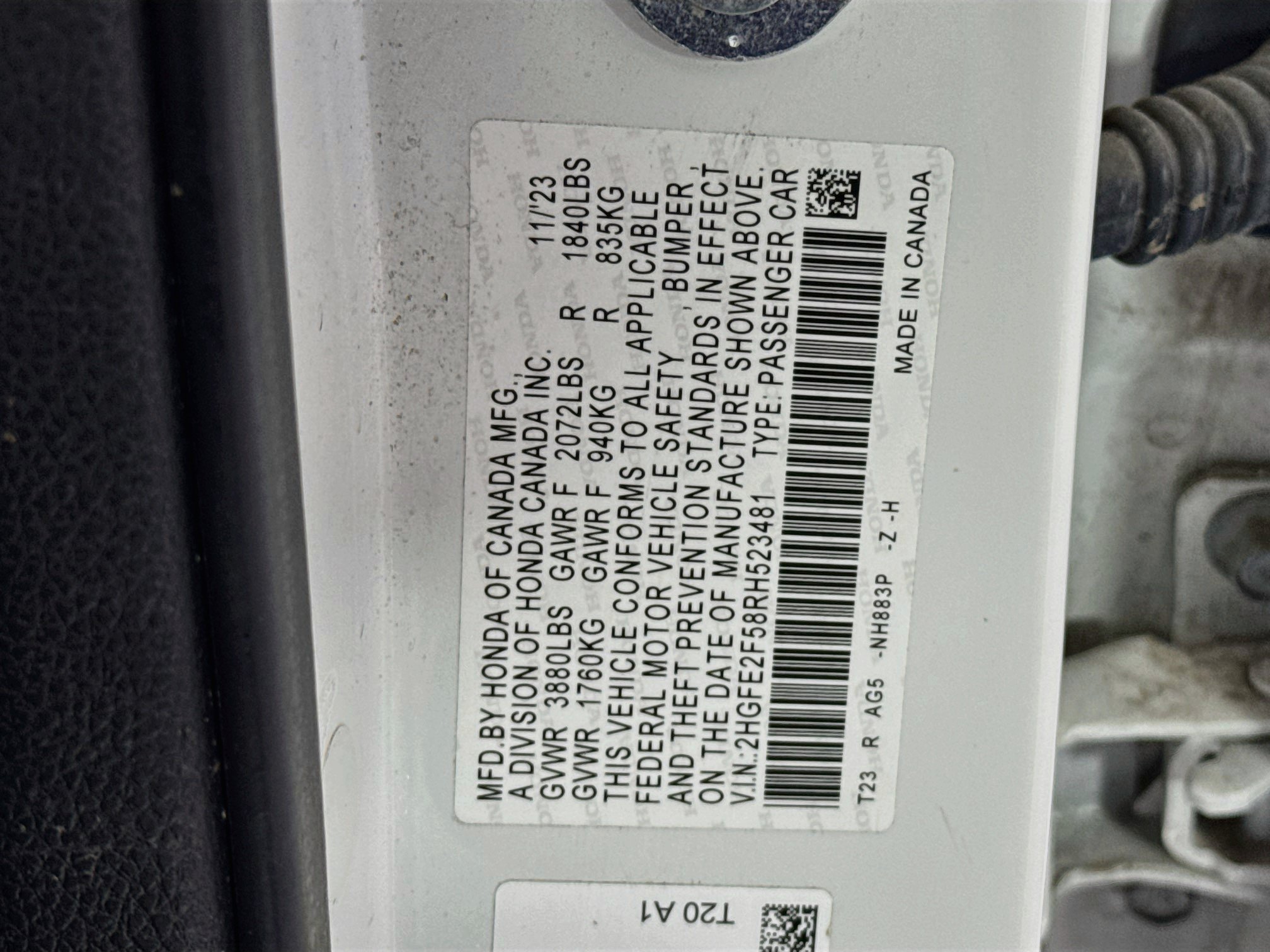 Certified 2024 Honda Civic Sport image 29