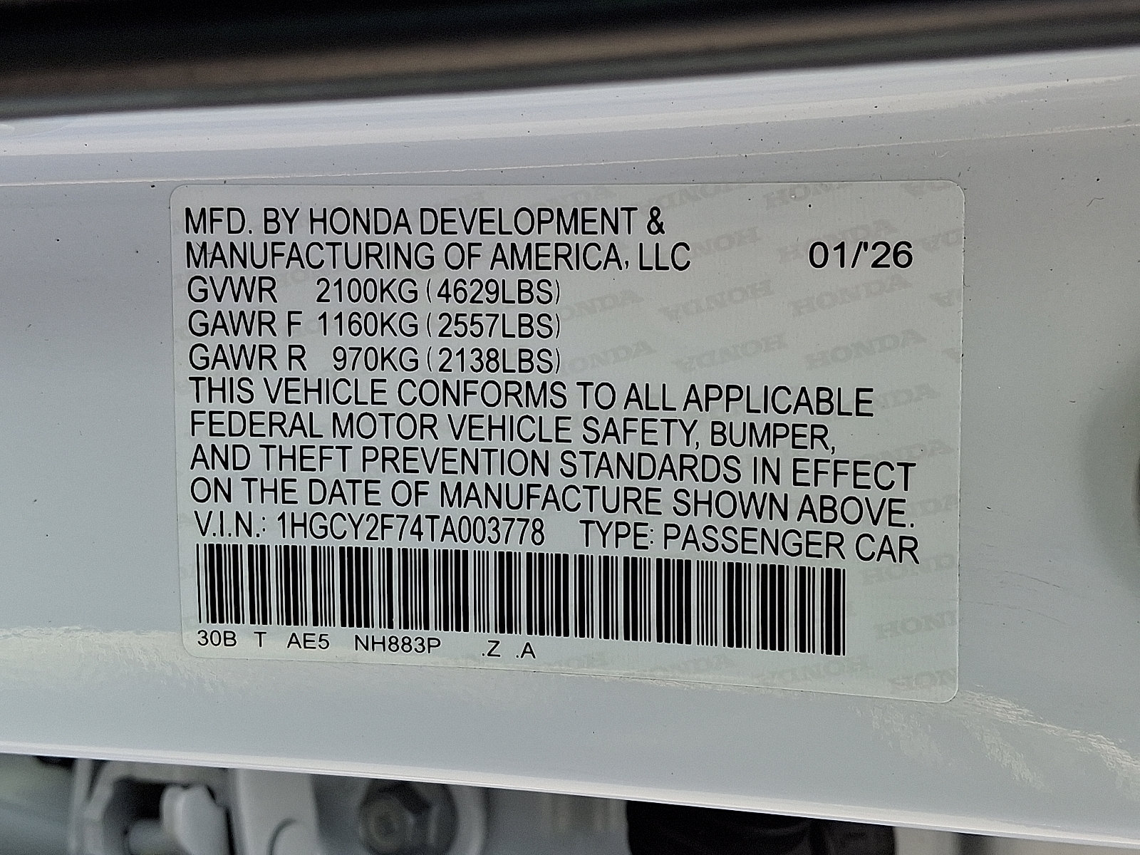 Used 2026 Honda Accord Sport image 28