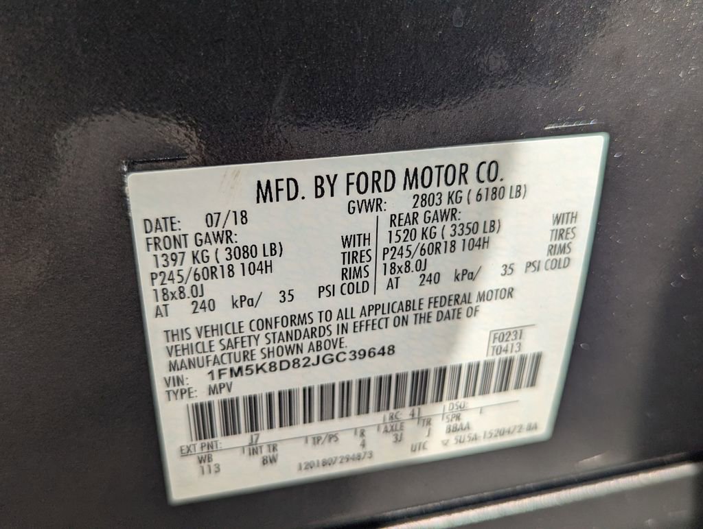 Used 2018 Ford Explorer XLT w/ Equipment Group 201A AWD/4WD image 27