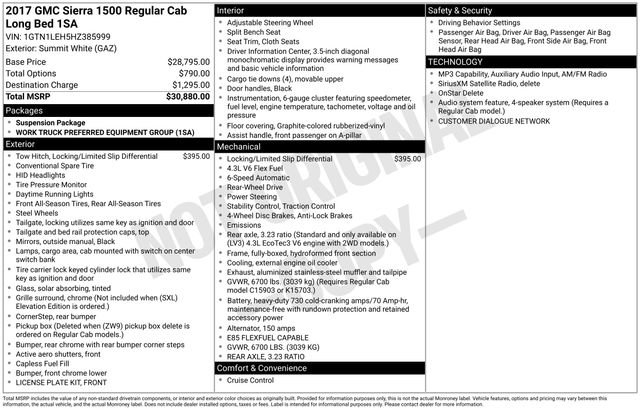 Used 2017 GMC Sierra 1500 2WD Regular Cab image 19