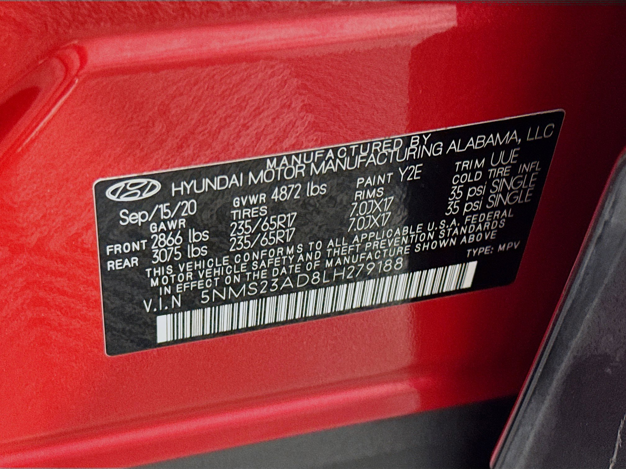 Used 2020 Hyundai Santa Fe SE image 38