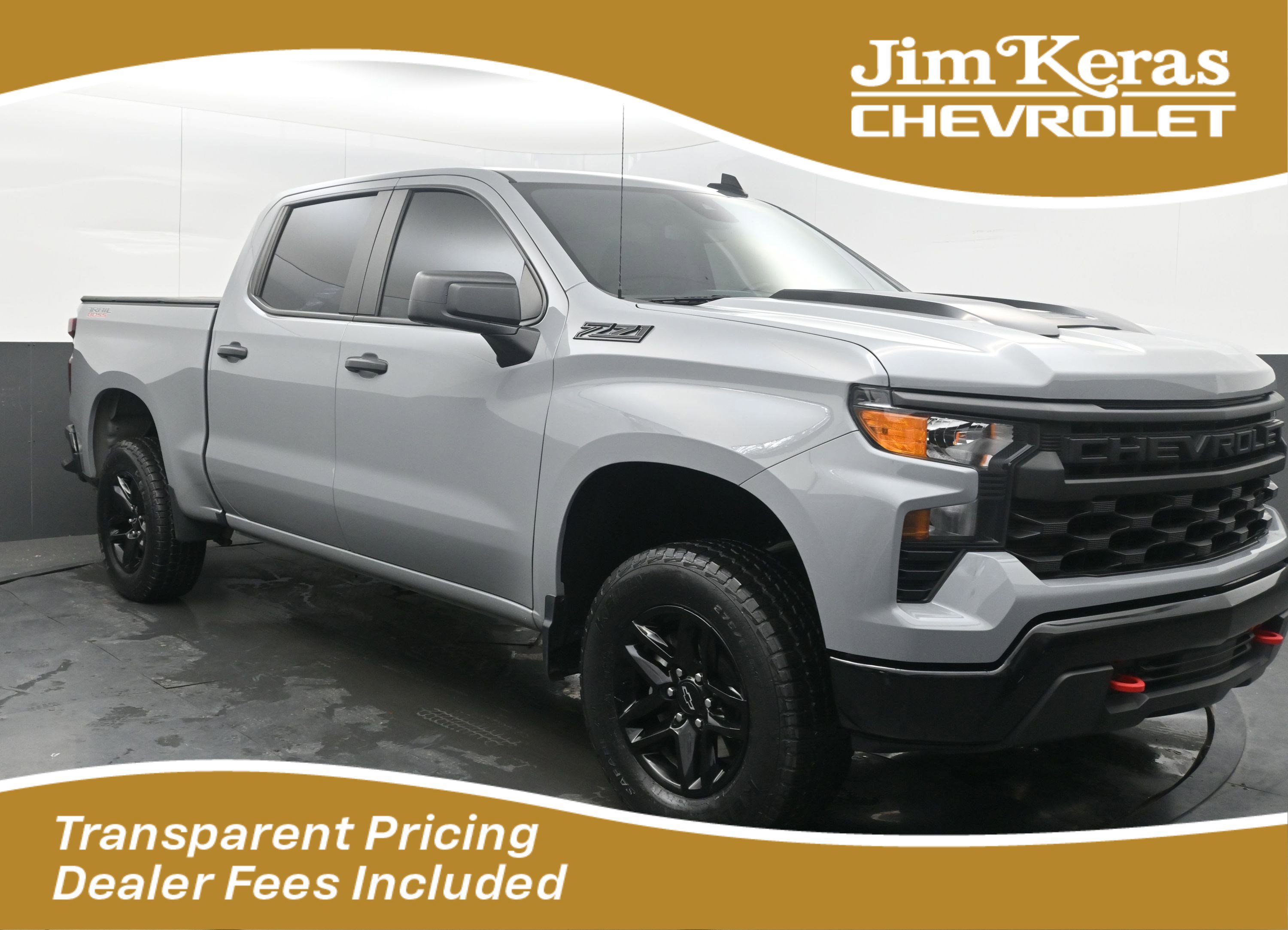 Used 2024 Chevrolet Silverado 1500 Custom Trail Boss w/ LPO, Dark Essentials Package
