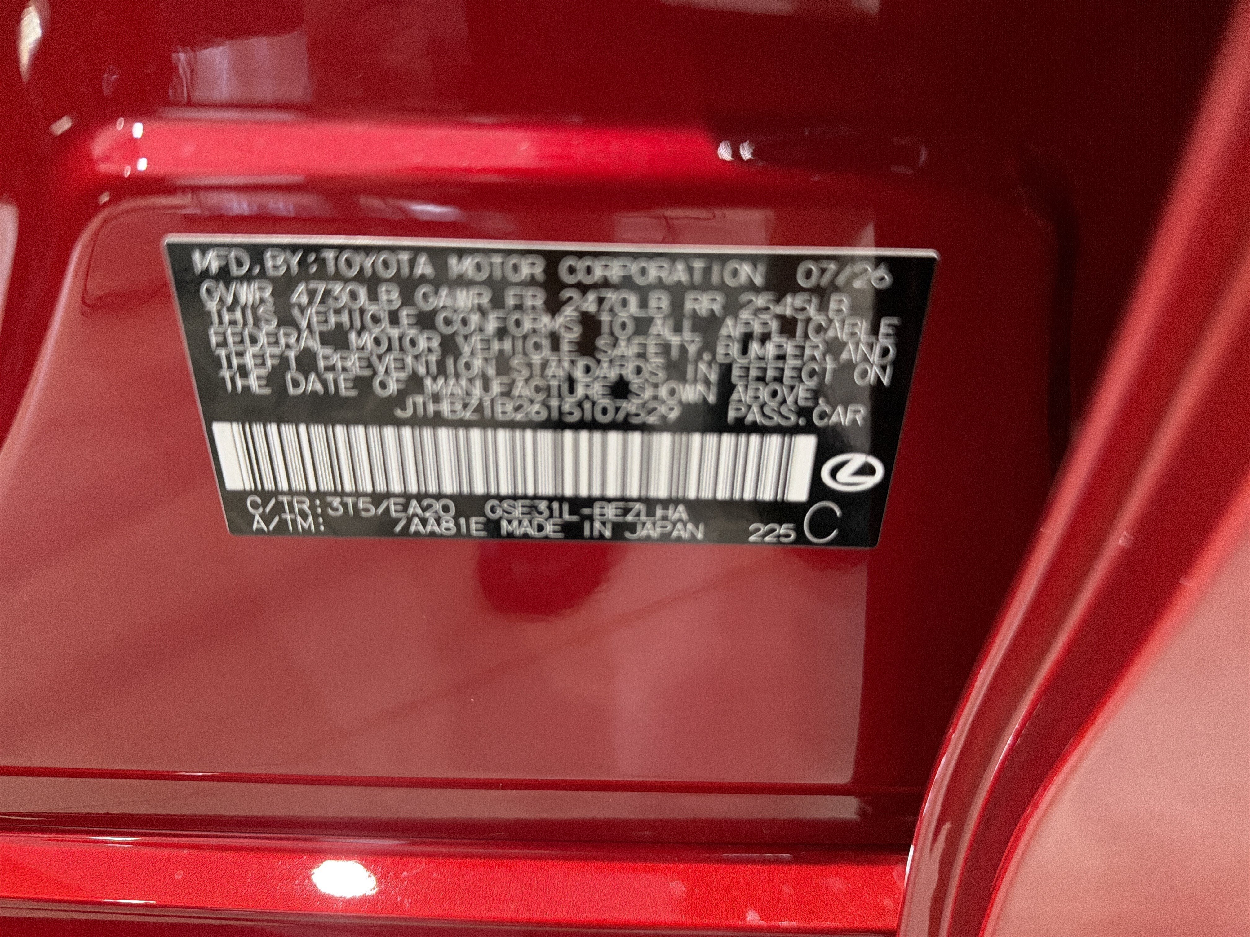 New 2026 Lexus IS 350 F Sport w/ Accessory Package Z1 RWD image 37