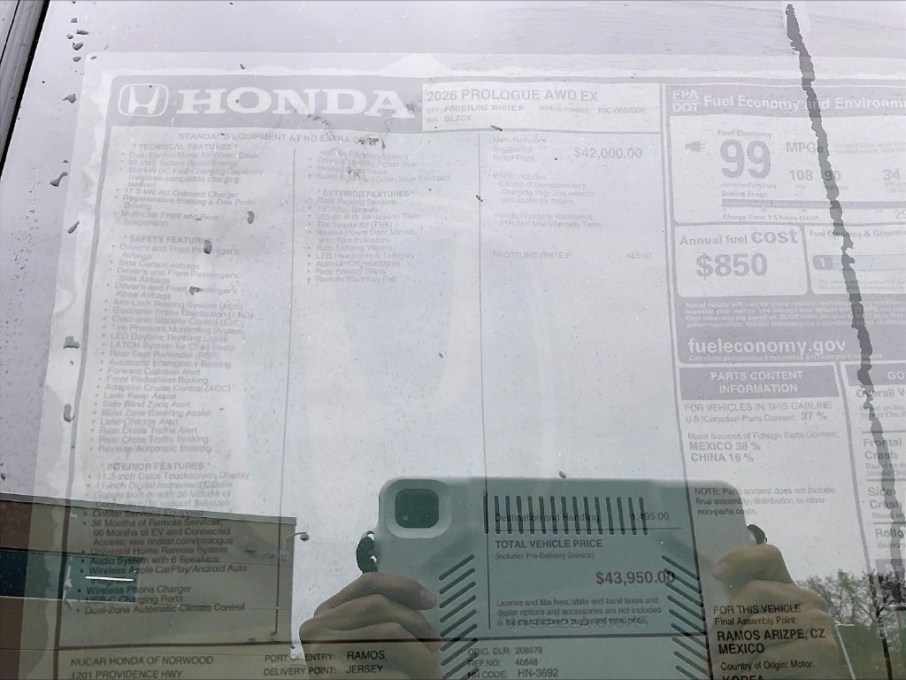 New 2026 Honda Prologue EX image 18
