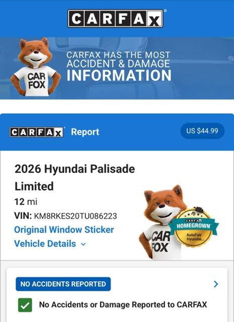 Used 2026 Hyundai Palisade Limited AWD/4WD image 4
