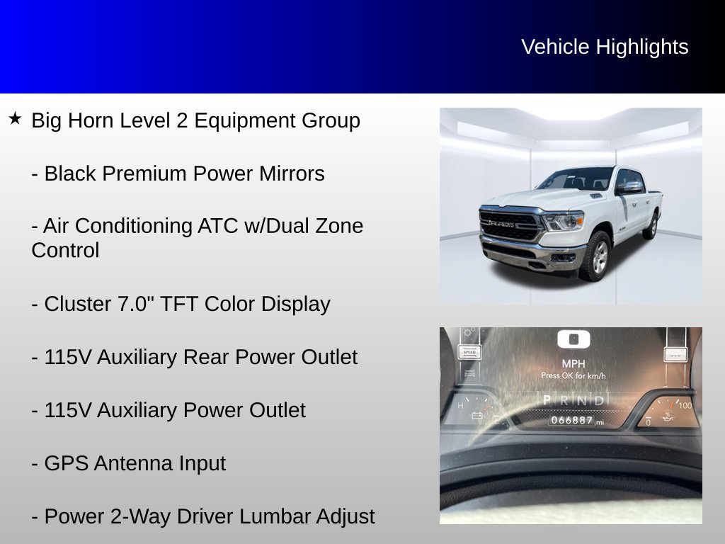 Used 2022 RAM 1500 Big Horn AWD/4WD image 12