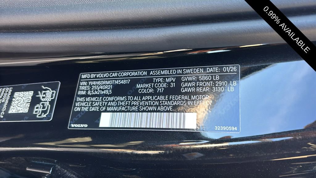 New 2026 Volvo XC60 T8 Ultra w/ Climate Package image 33