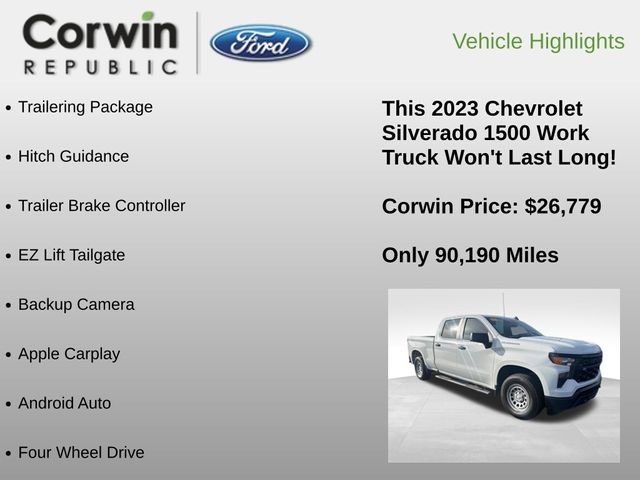 Used 2023 Chevrolet Silverado 1500 W/T w/ Trailering Package image 6
