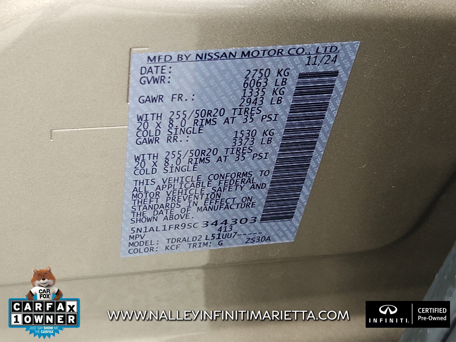 Certified 2025 INFINITI QX60 Luxe w/ Cargo Package image 32