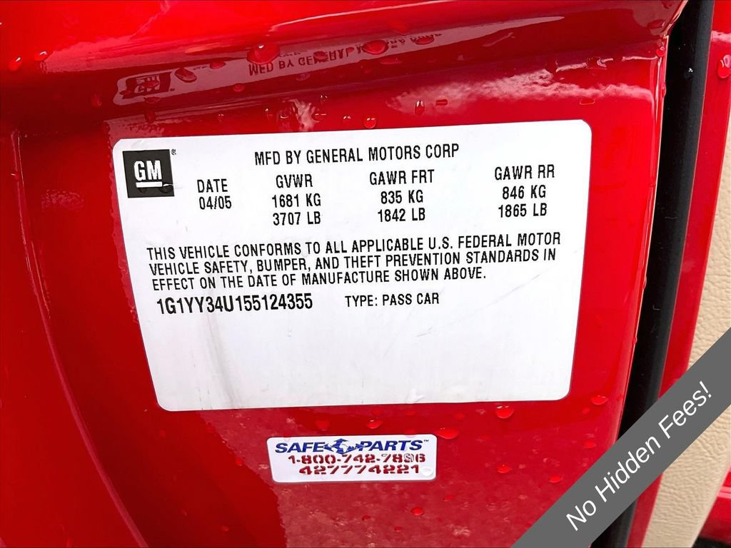 Used 2005 Chevrolet Corvette Convertible w/ Preferred Equipment Group RWD image 24