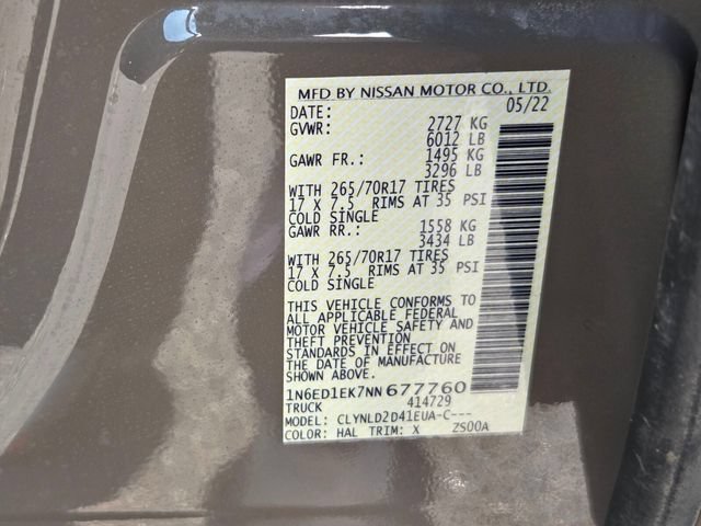 Used 2022 Nissan Frontier PRO-4X AWD/4WD image 32