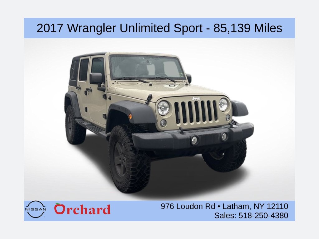 Used 2017 Jeep Wrangler Unlimited Sport w/ Quick Order Package 24S