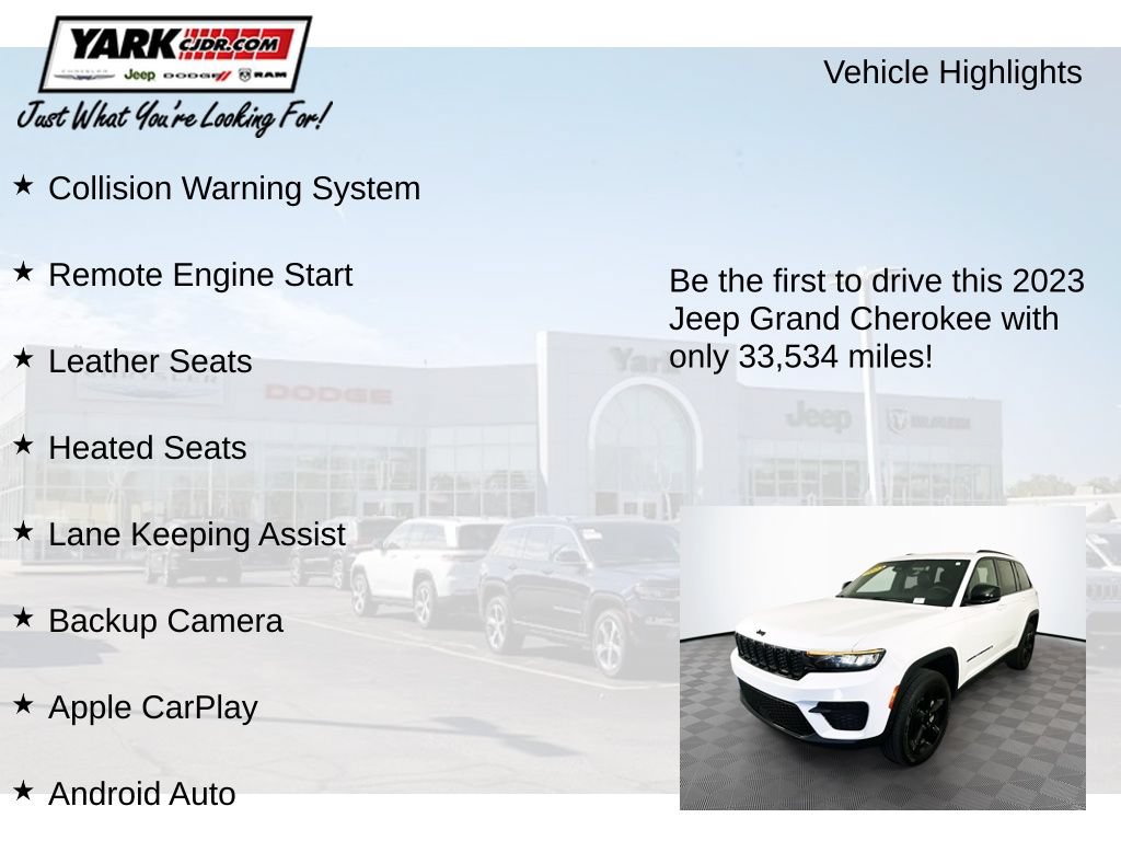 Certified 2023 Jeep Grand Cherokee Altitude AWD/4WD image 13