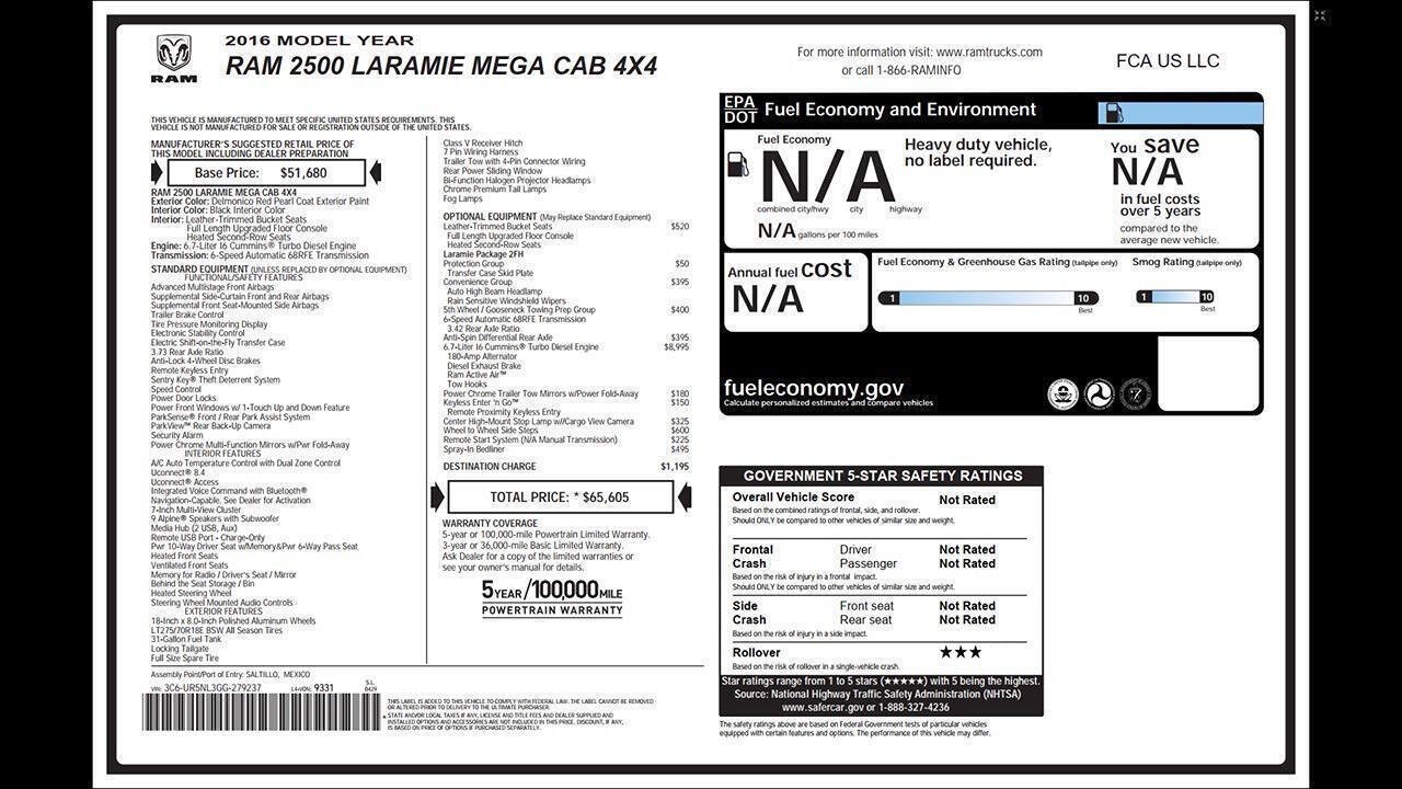 Used 2016 RAM 2500 Laramie AWD/4WD image 31