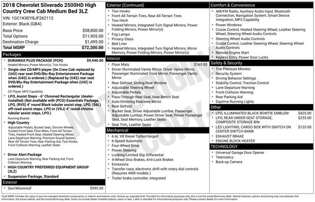 Used 2018 Chevrolet Silverado 2500 High Country w/ Duramax Plus Package AWD/4WD image 6