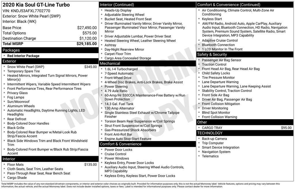 Used 2020 Kia Soul GT-Line Turbo image 6