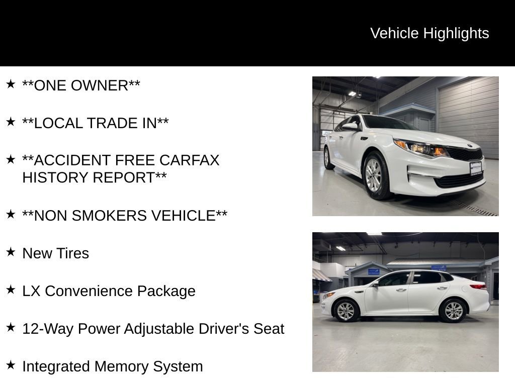 Used 2016 Kia Optima LX w/ LX Convenience Package FWD image 12