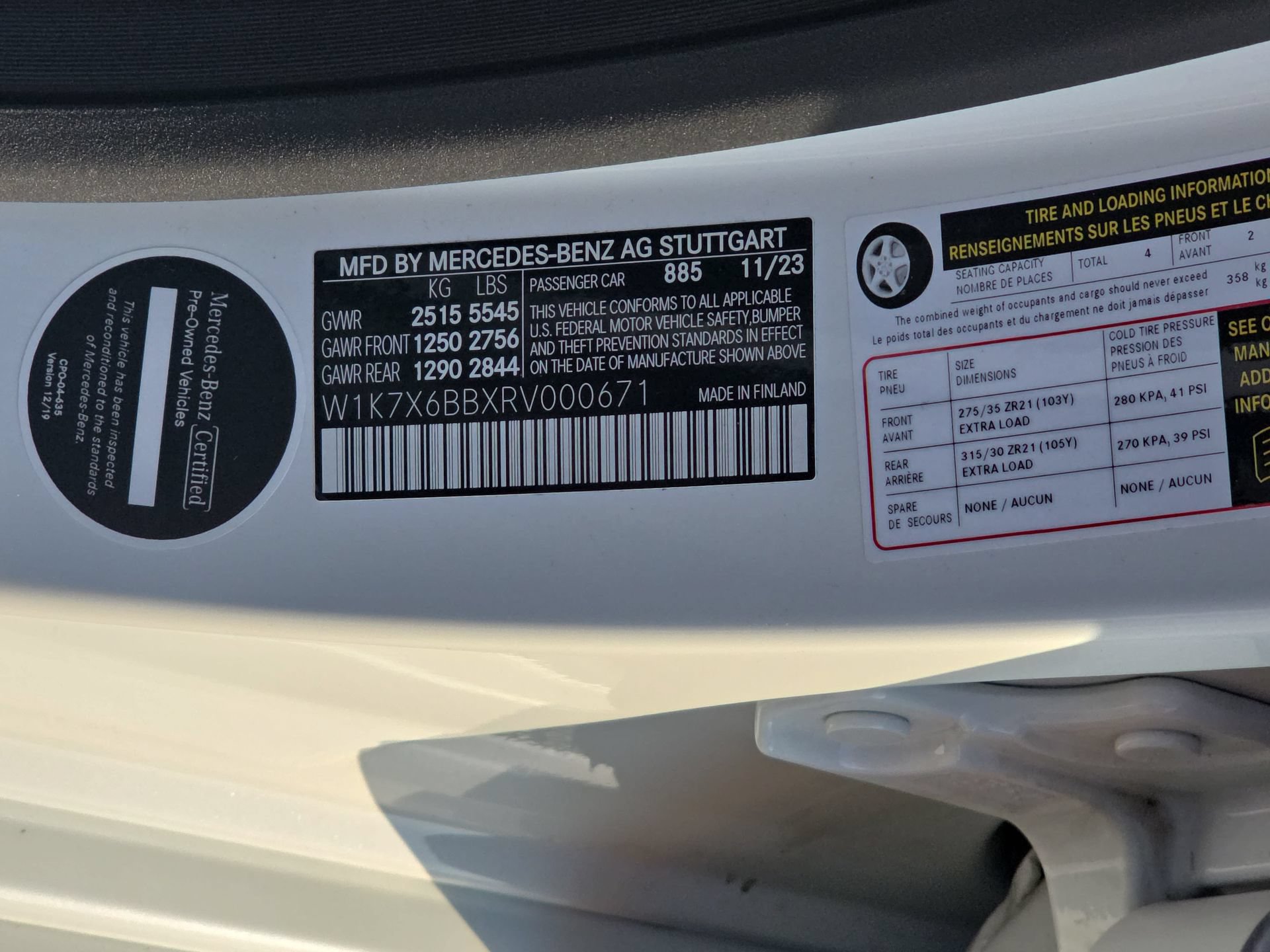 Certified 2024 Mercedes-Benz AMG GT 53 image 34