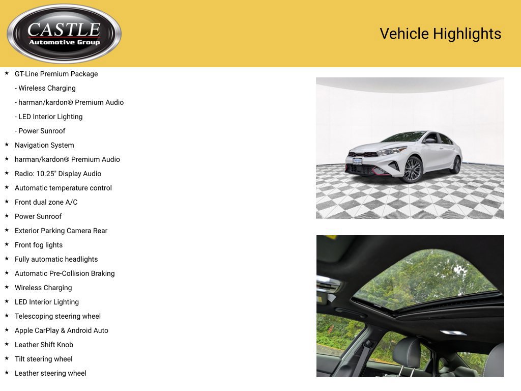Used 2024 Kia Forte GT-Line w/ GT-Line Premium Package FWD image 4