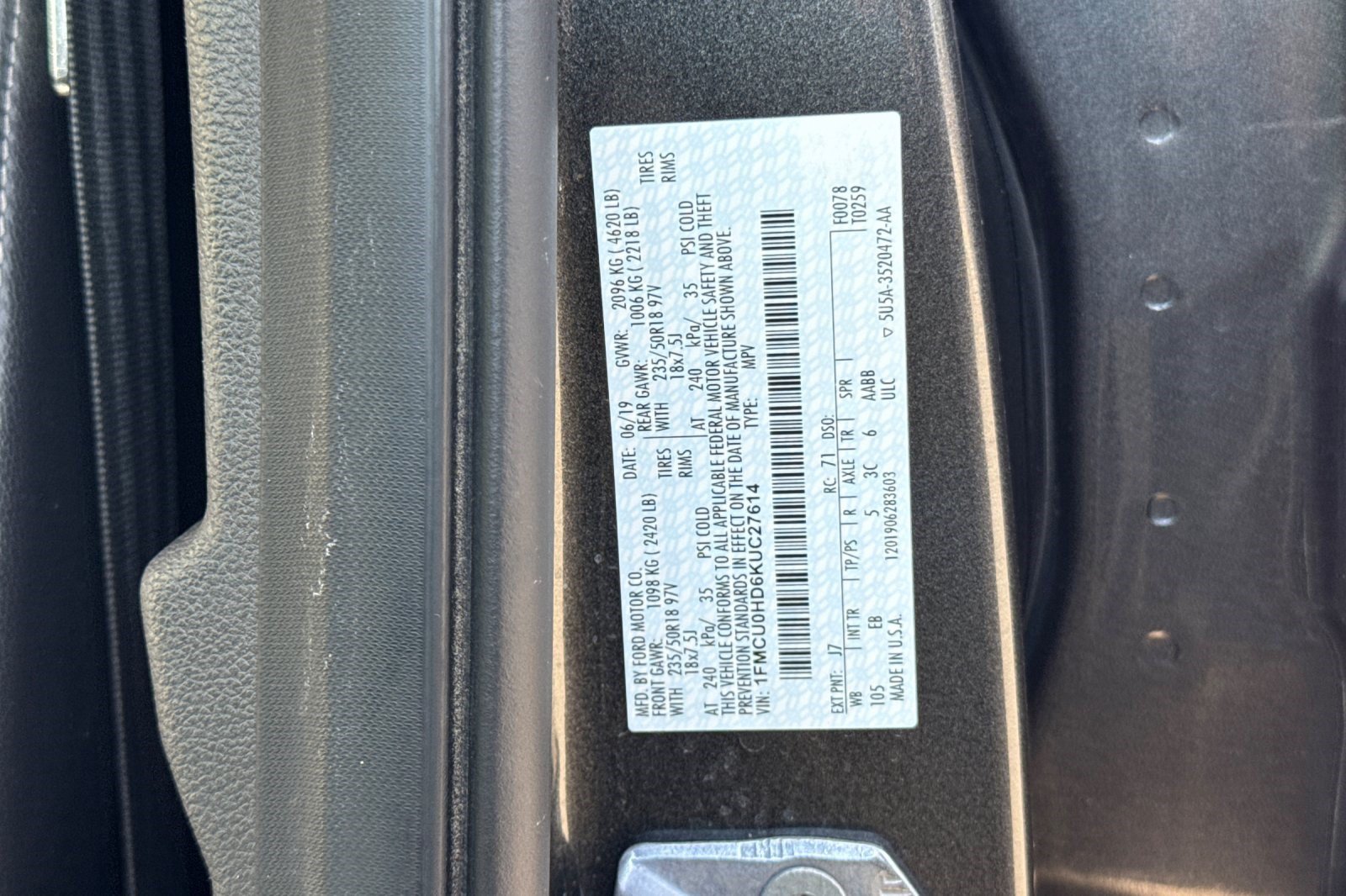 Used 2019 Ford Escape SEL FWD image 28
