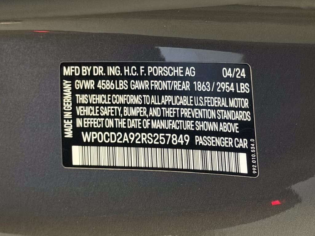Certified 2024 Porsche 911 Turbo AWD/4WD image 25