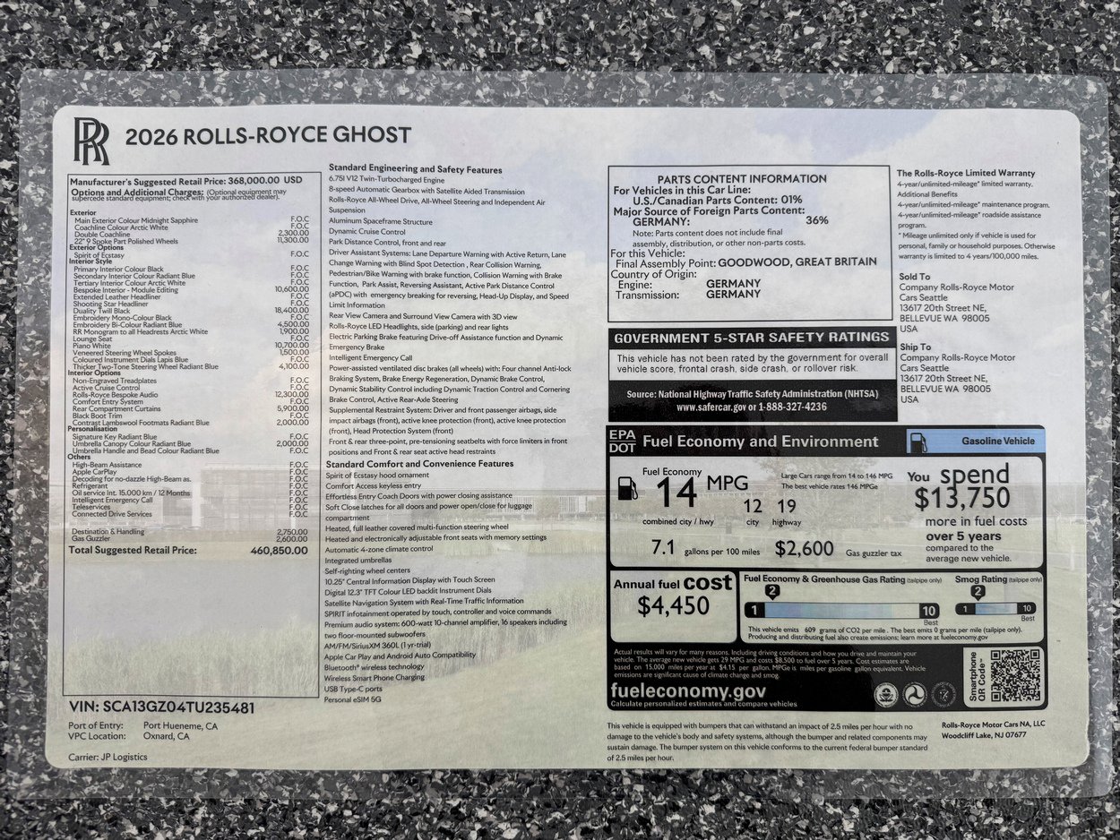 New 2026 Rolls-Royce Ghost image 49