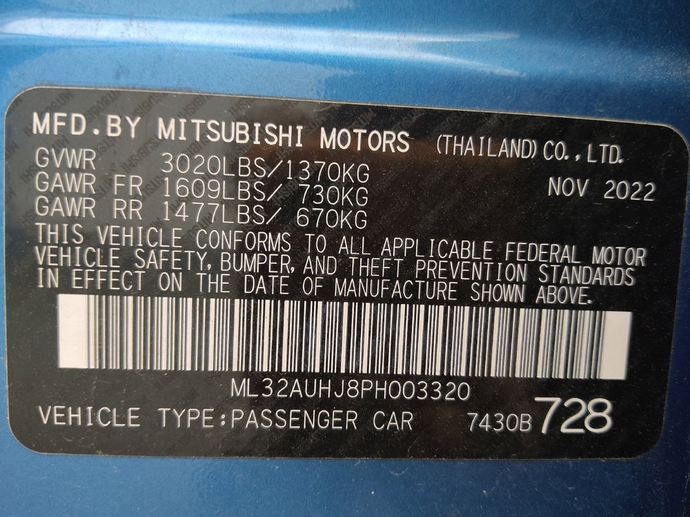Used 2023 Mitsubishi Mirage ES FWD image 33