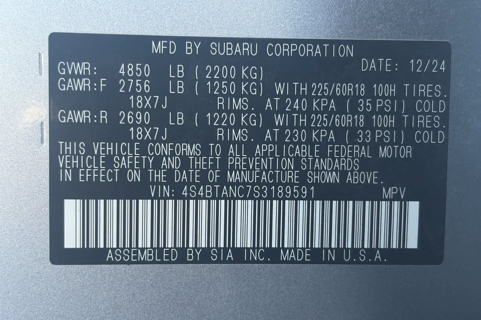 Certified 2025 Subaru Outback Limited AWD/4WD image 32