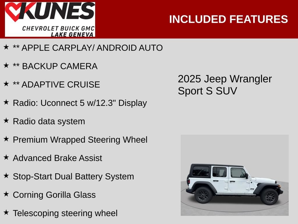 Used 2025 Jeep Wrangler Unlimited Sport AWD/4WD image 2