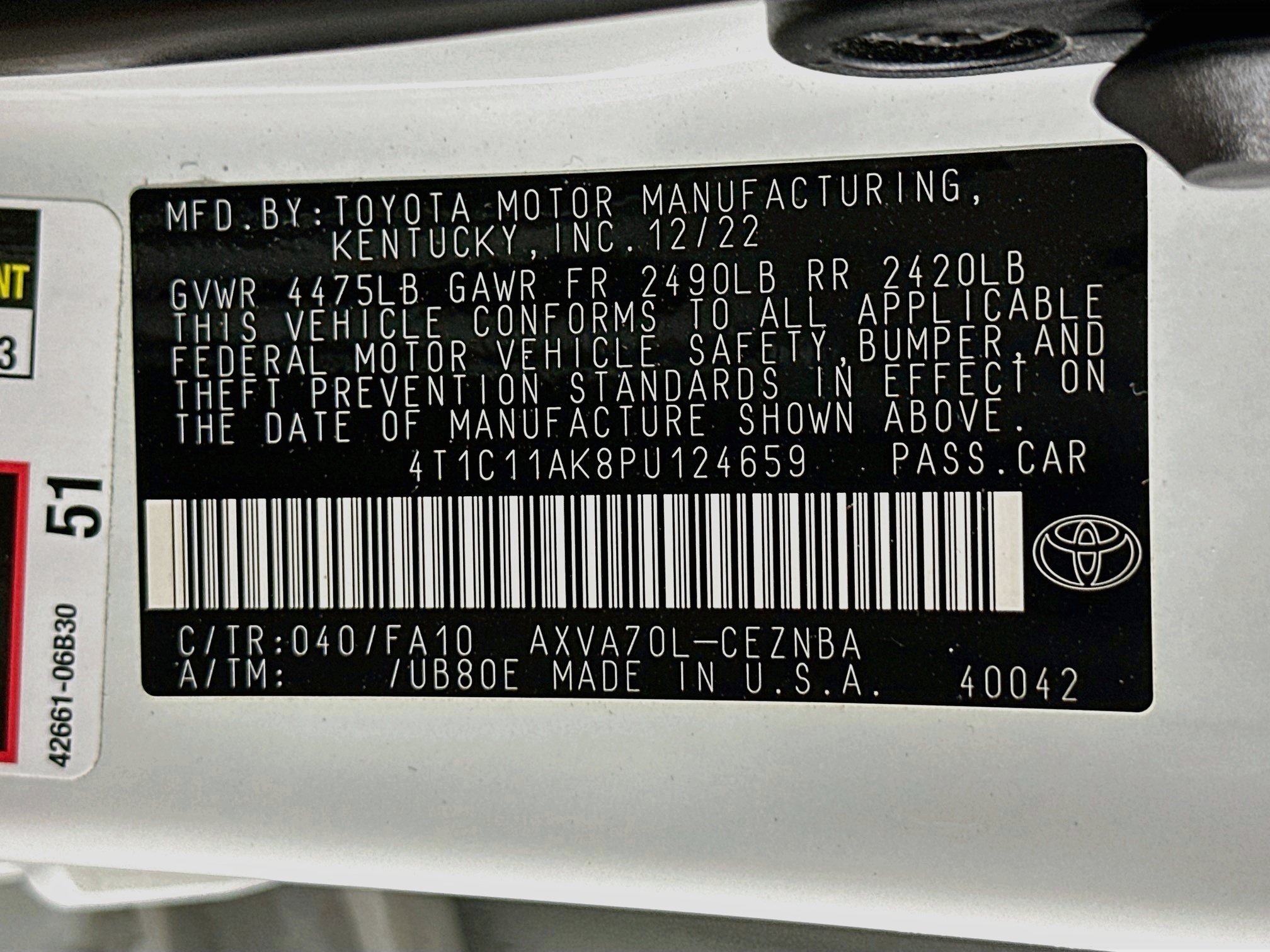 Used 2023 Toyota Camry LE FWD image 12