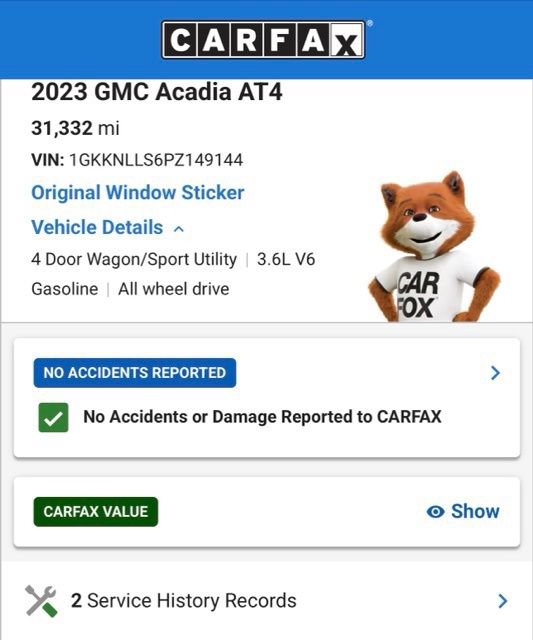 Used 2023 GMC Acadia AT4 w/ GMC Pro Grade Package AWD/4WD image 4