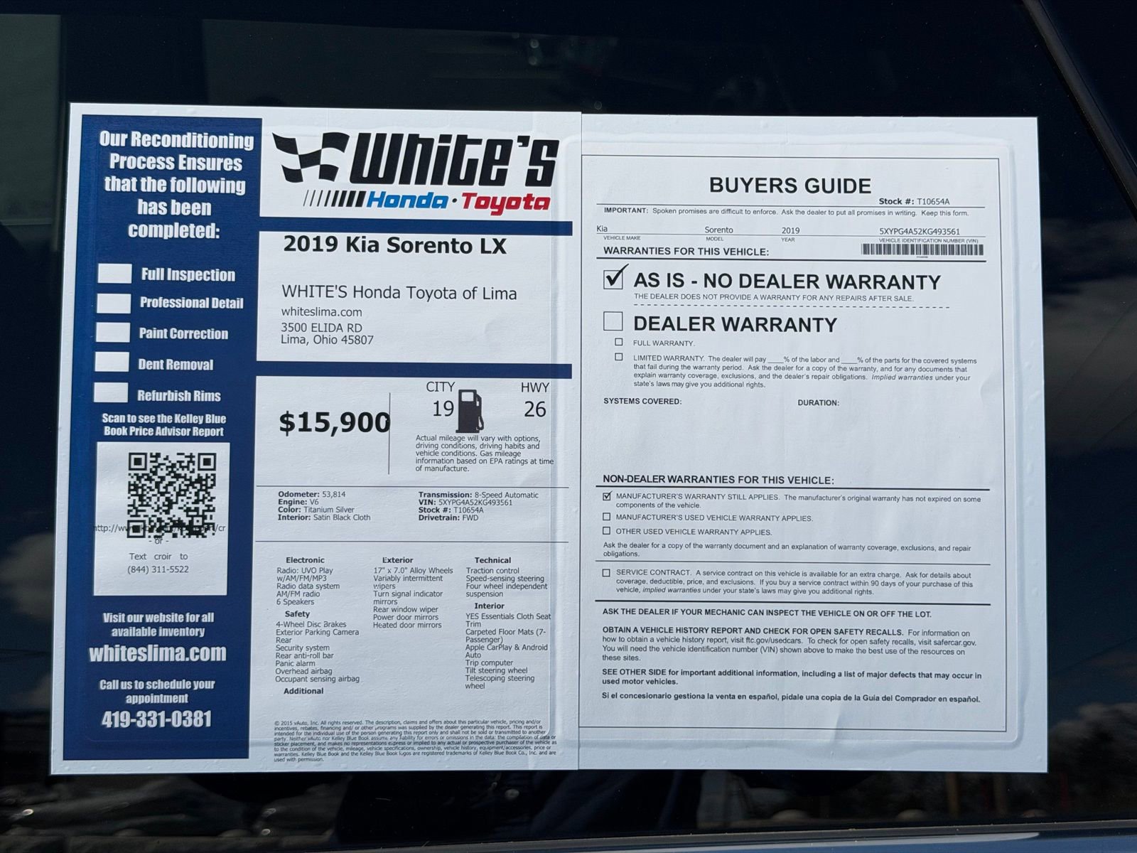 Used 2019 Kia Sorento LX image 32