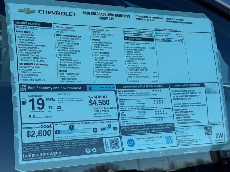 New 2026 Chevrolet Colorado Trail Boss image 42