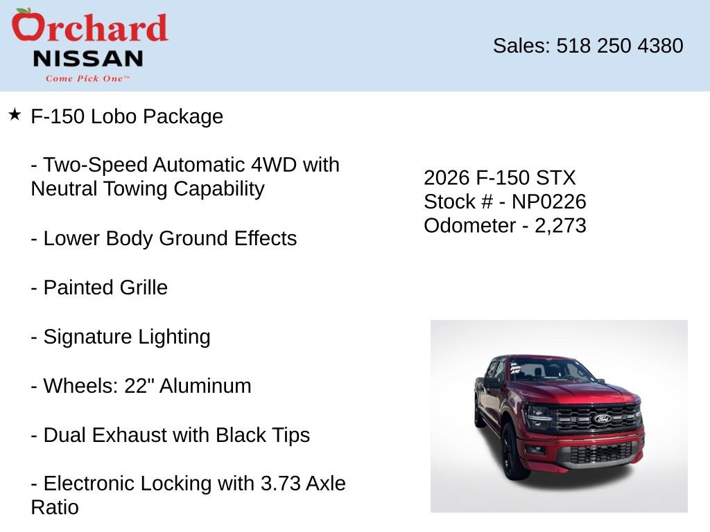 Used 2026 Ford F150 STX w/ F-150 LOBO Package AWD/4WD image 7